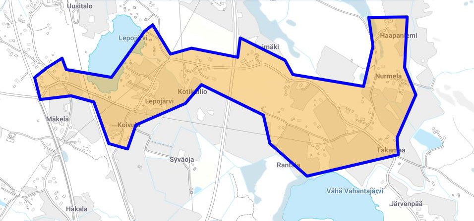 Ylöjärvi, Takamaa pohjoinen valokuituhankealue