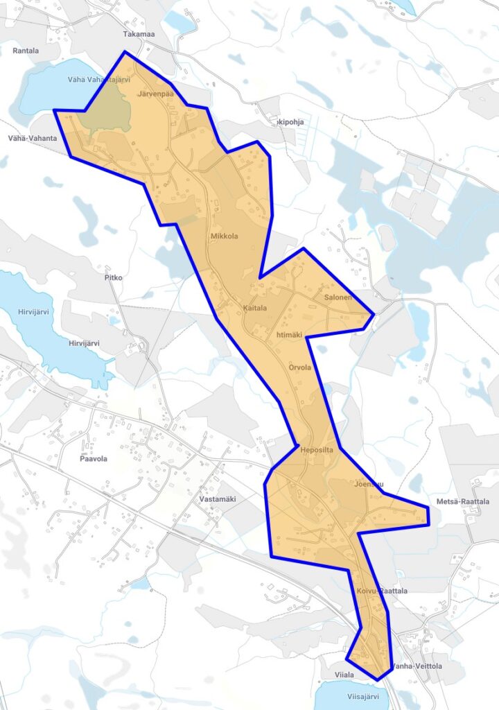 Takamaan valokuitualue